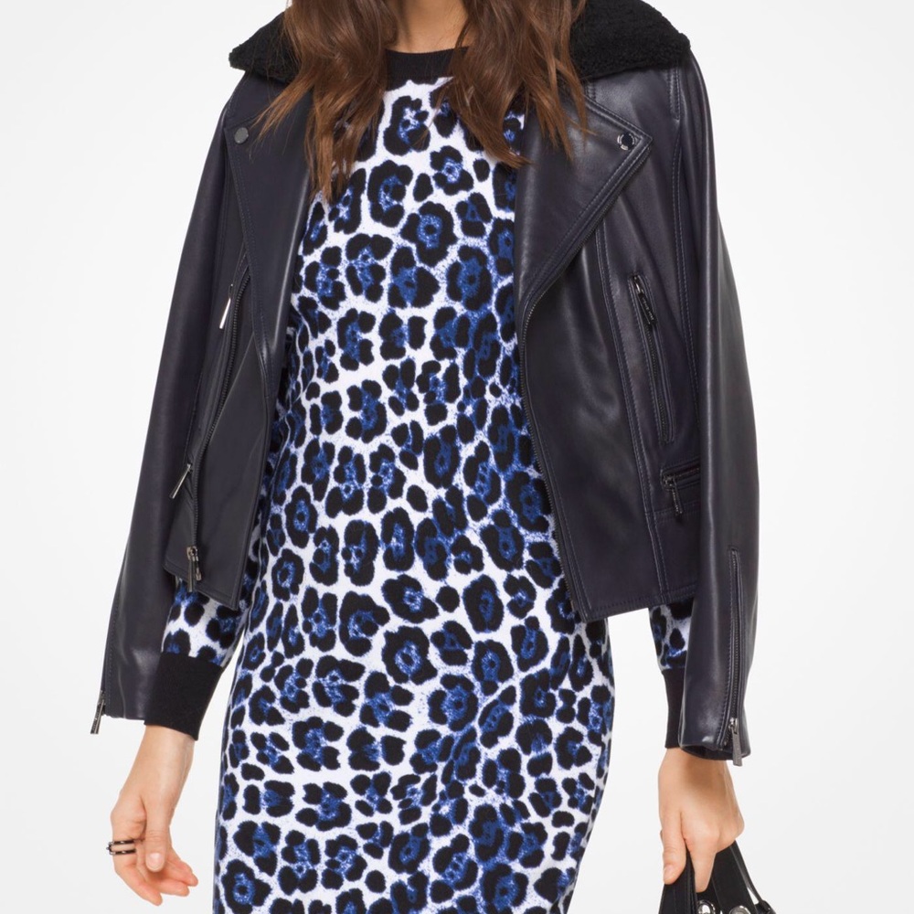 MICHAEL KORS Blue Print Dress